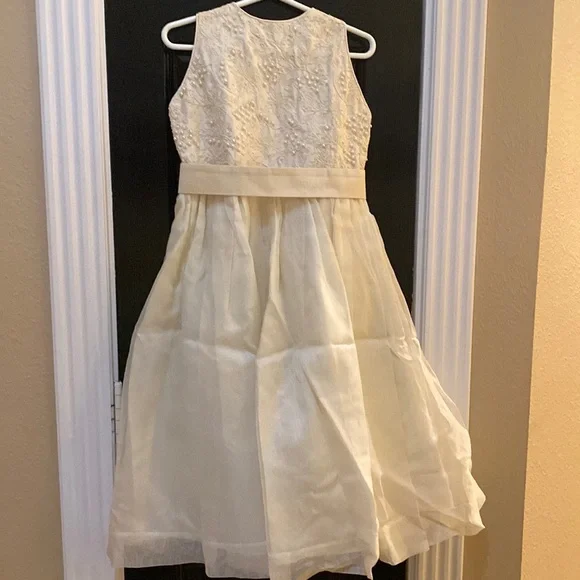 Dresses | Raw Silk Formal Dress With Pearls On Bodice | Poshmark